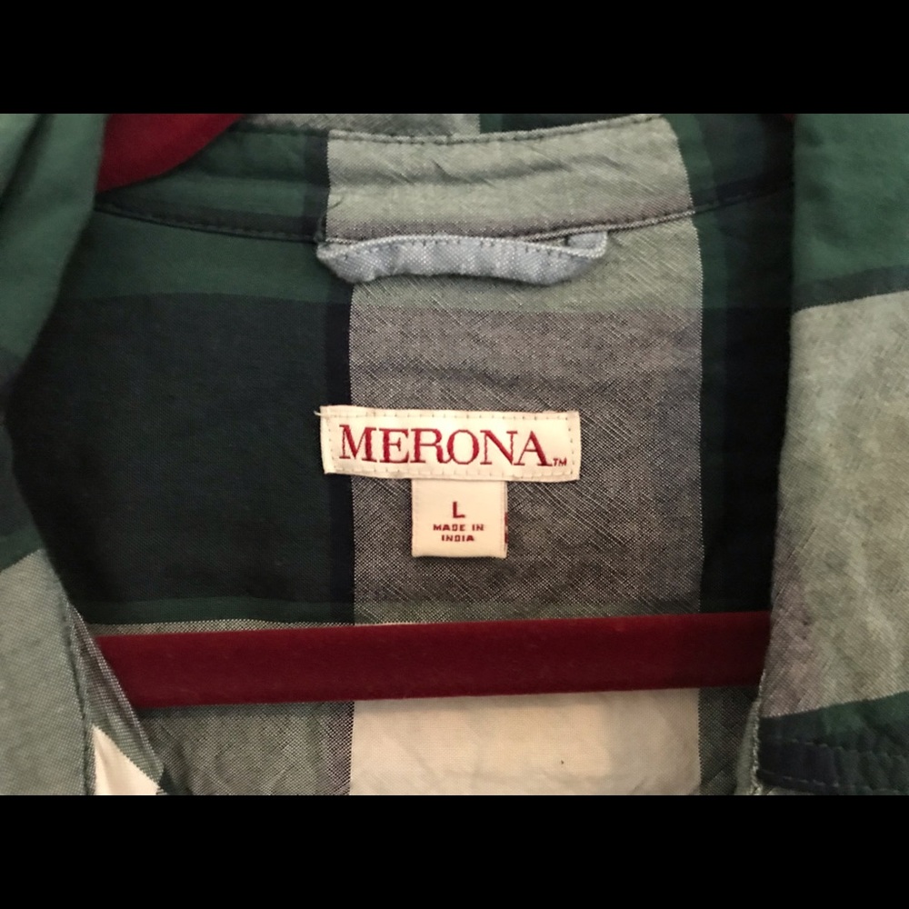 Red/Green Plaid Button Up Pair